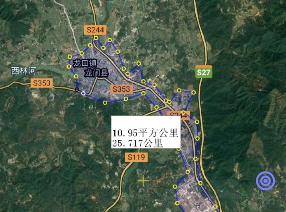 惠州市2区3县,建成区面积排名,最大是惠阳区,最小是龙门县