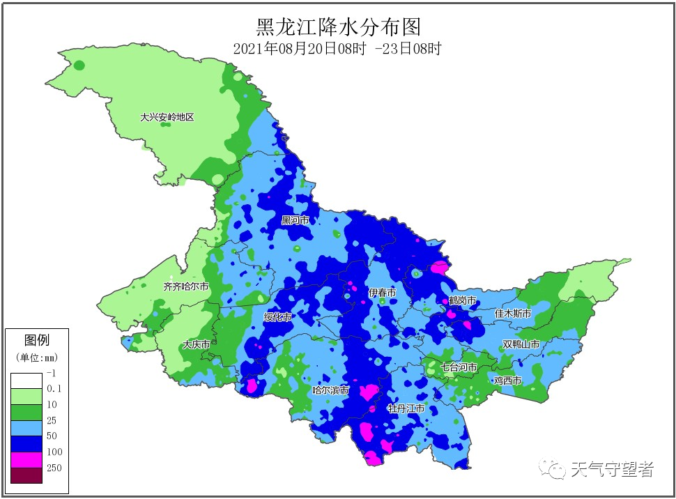 未来七天,黑龙江降雨预报!