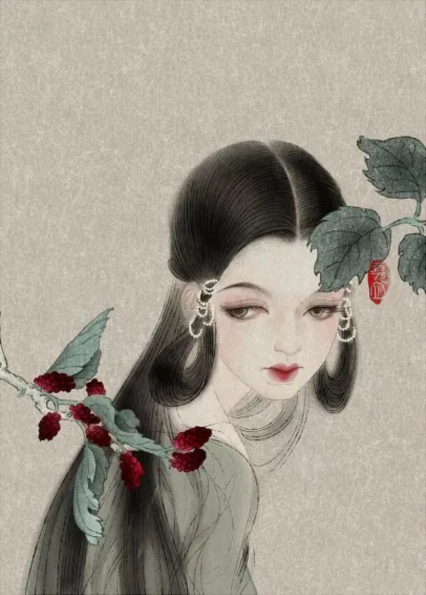 80后清华才女,把"词牌名"画成美人,每一张都忍不住保存