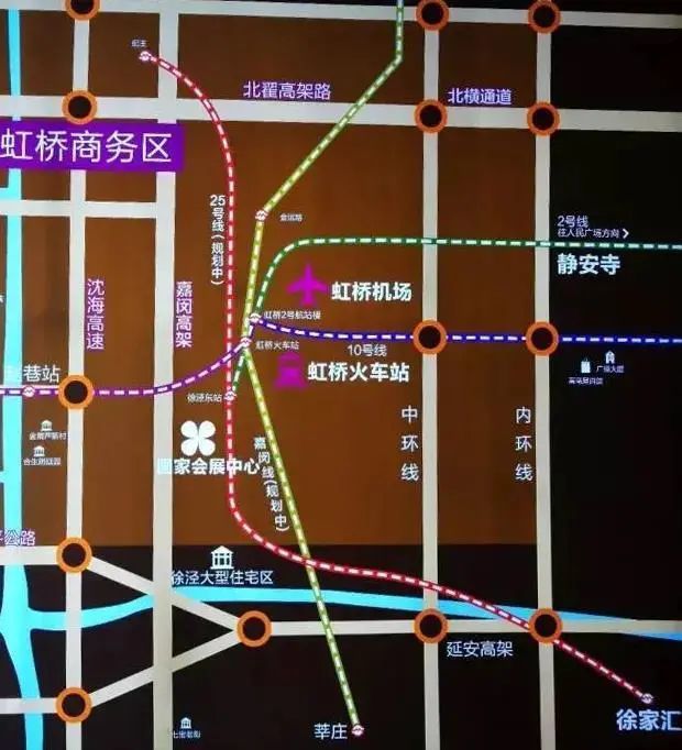规划明确了 地铁的起止站点为 纪王(闵行最北段-徐家汇 途经 古北,金