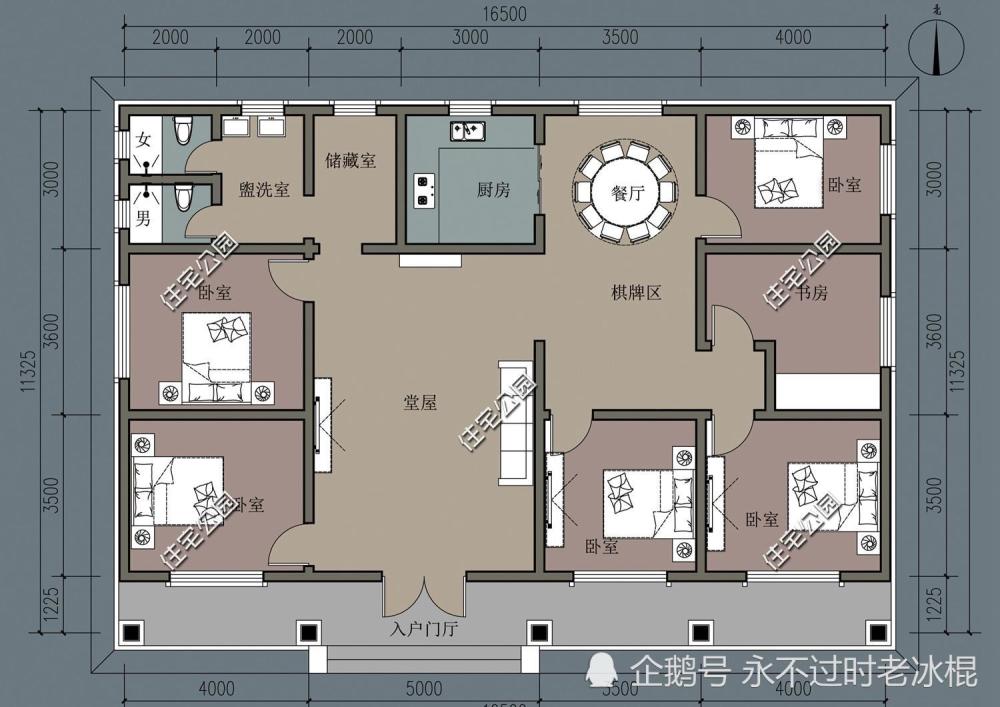 农村别墅不是越高越好,分享10套一层户型图纸,父母看了一定喜欢