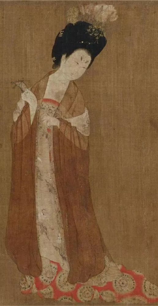 百部绘画丨唐代《簪花仕女图》与日本女人一切尽在不言中