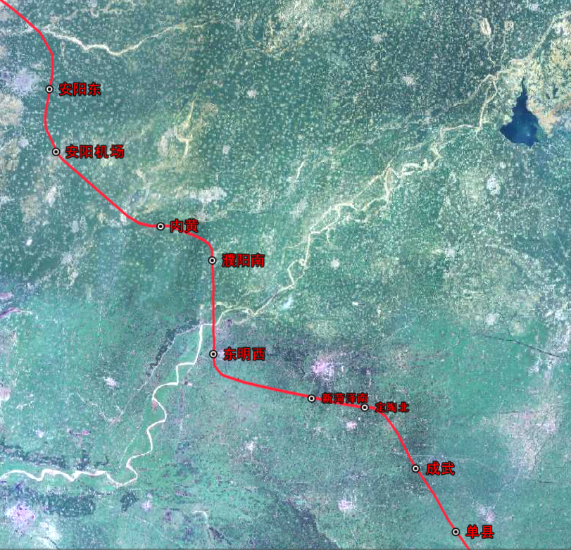 濮阳至菏泽城际与菏泽至徐州城际应该就是沪太高铁线路的一部分.