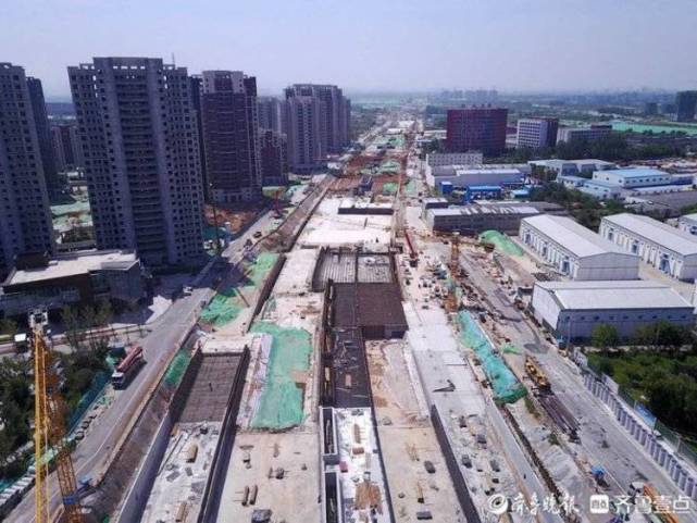 航拍:济南新旧动能转换起步区黄河大道最新进展