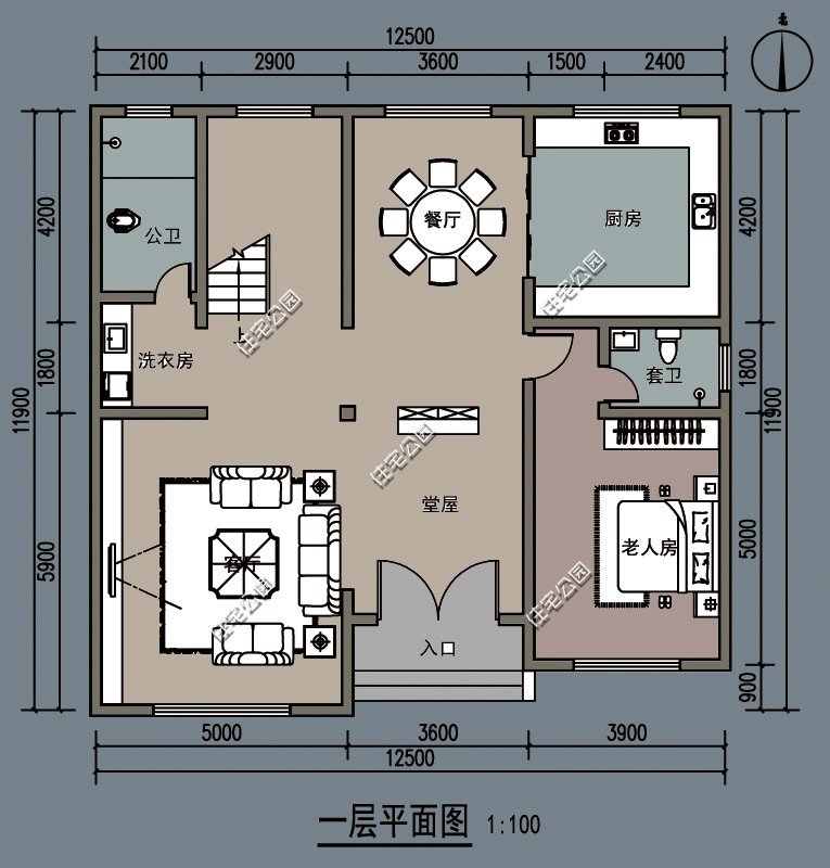 下半年回农村建房看看这3套二层别墅图纸每套颜值都很高