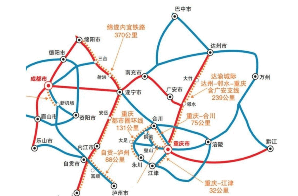 四川争取12条铁路纳入国家规划:9条高铁,城际,3条普铁