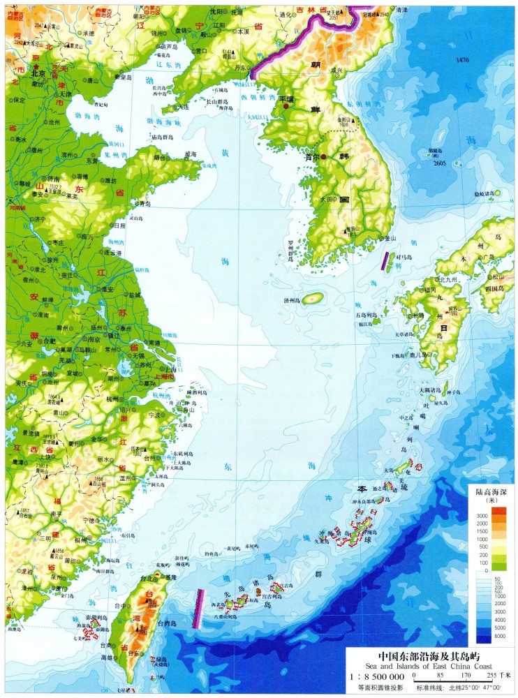 为什么我国的岛屿,大多数都分布在长江口以南的海域?