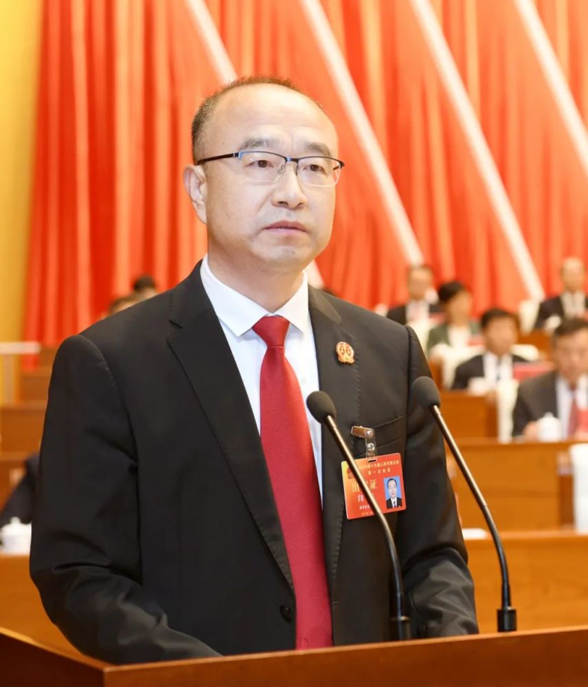 闫杰向沧州市十五届人大一次会议作法院工作报告