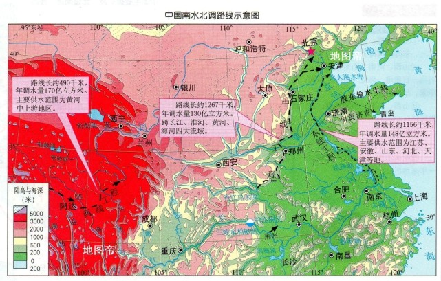 南水北调中线工程,经过哪些地方?