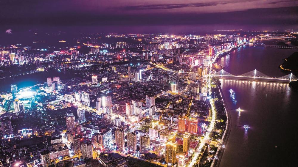 宜昌国际广场夜景.