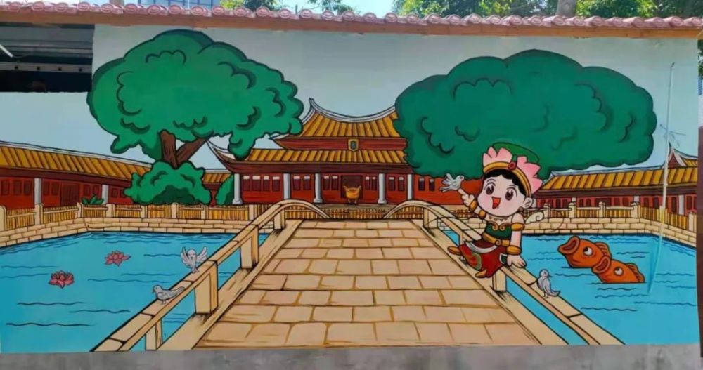"泉州府文庙"墙绘