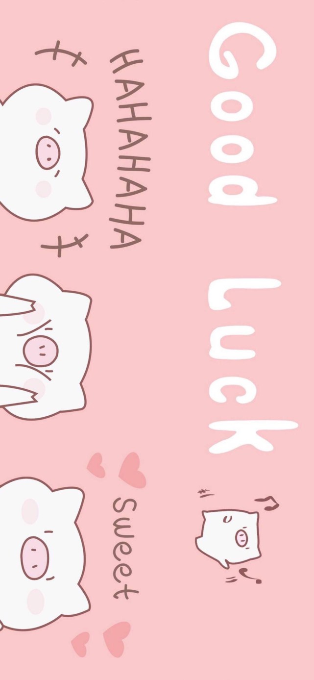 粉色背景少女心卡通壁纸