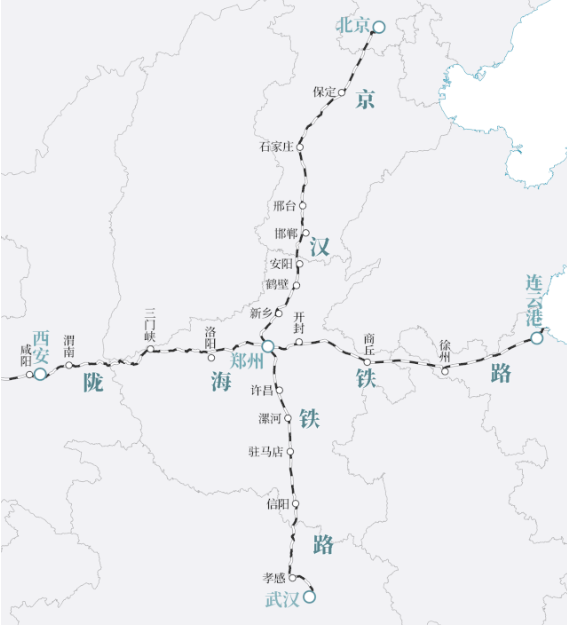 这两条铁路便是后来京广线和陇海线的前身,而这两条中国铁路最重要的
