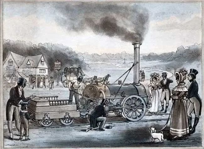 蒸汽时代 (图片来源于网络) 毫无疑问,英国工业革命(1760s--1830s)是