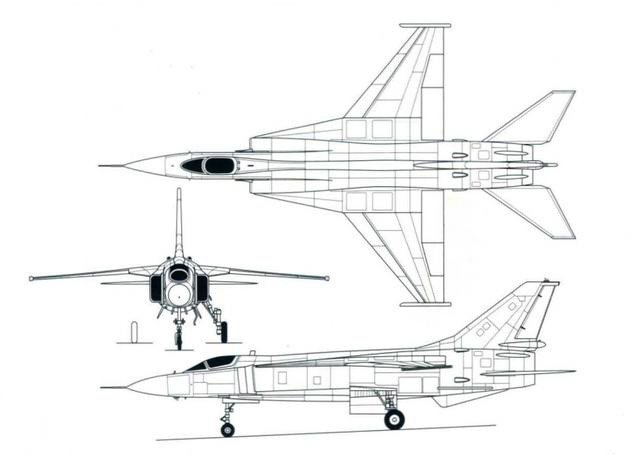 歼-13战斗机三视图