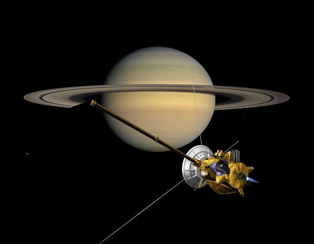 后来,人们又专门发射了"卡西尼号"探测器,用于对土星及其星系进行