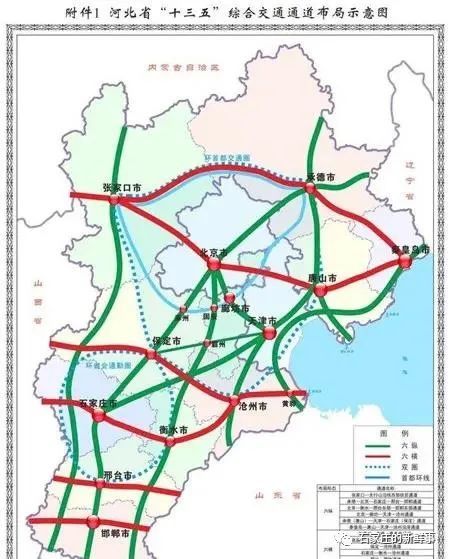 河北省规划,到2035年,建成"5纵4横,1环形"高铁网!