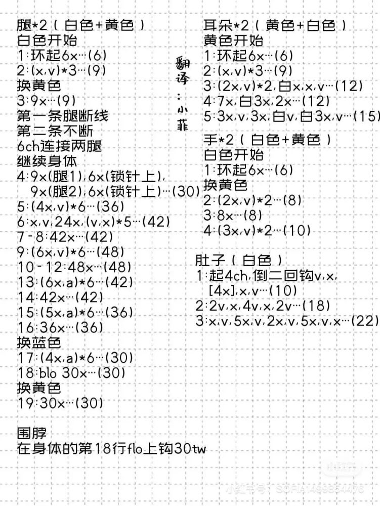 钩针图解十二生肖之小狗