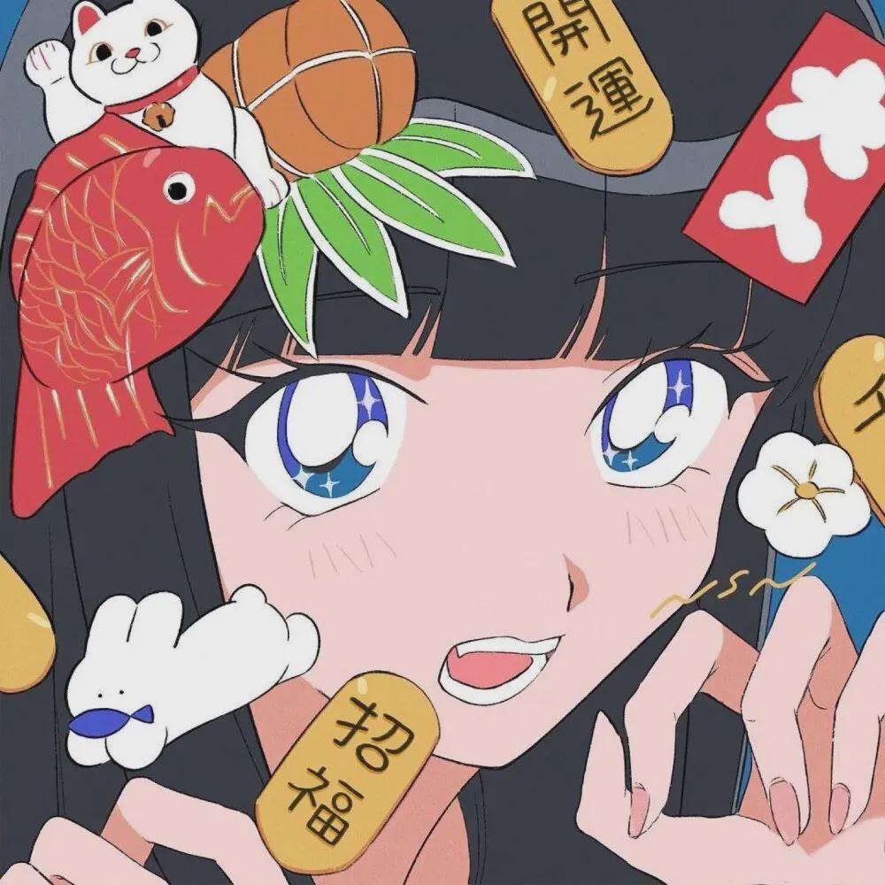 动漫头像:对不起,爱你的技能正在重启