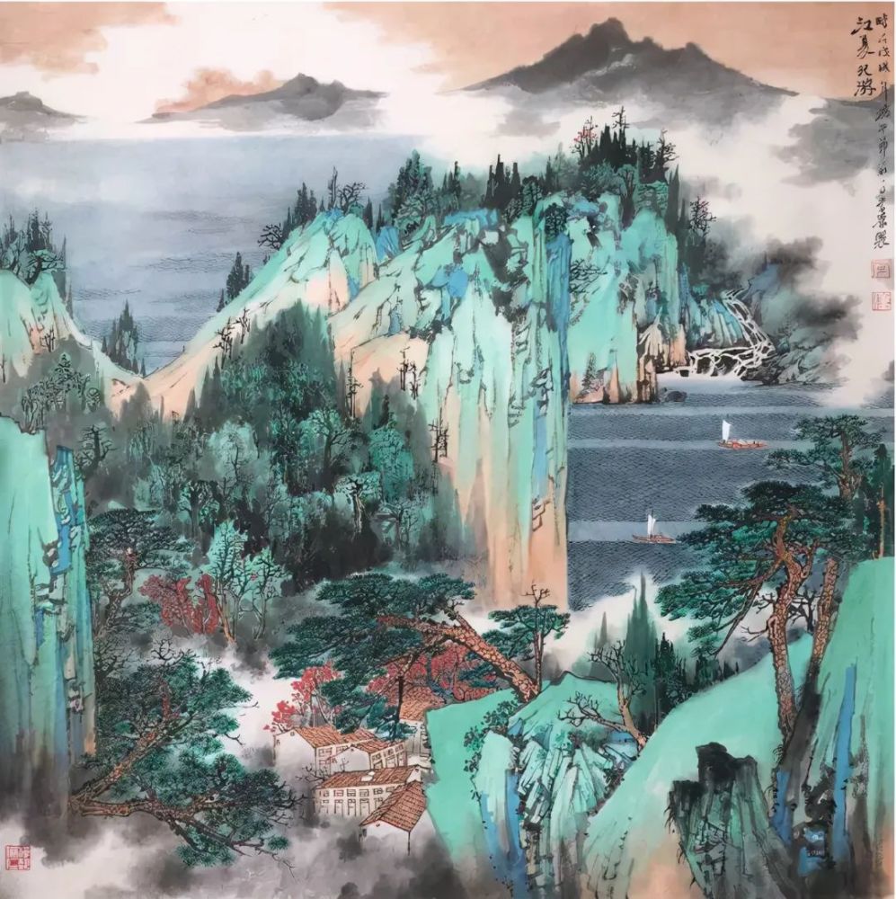 国画天地尽现温蕴俊秀之美常潇山水画