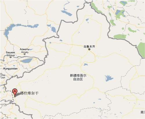 所以说,从地图上一眼望去,乌鲁木齐到塔什库尔干一定是需要"仰视"的.