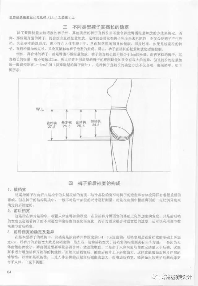 19种裤子的设计与纸样,全面解读!