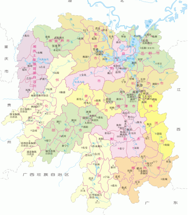 湖南省的区划调整13个地级市之一株洲市为何有9个区县