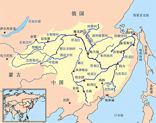 精奇里江:160年前是中国内河,是黑龙江左岸最大的支流