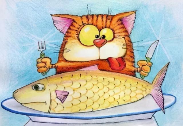 喜欢吃鱼的猫,为什么不能吃太多鱼?小心它中毒!
