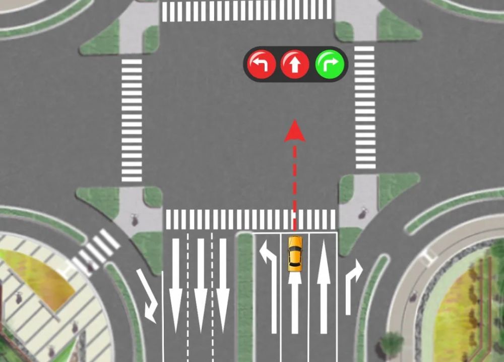 左转车道直行到底是闯红灯还是不按导向车道行驶
