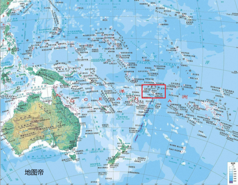 太平洋11个岛国陆地面积,斐济排第二,瑙鲁排最后