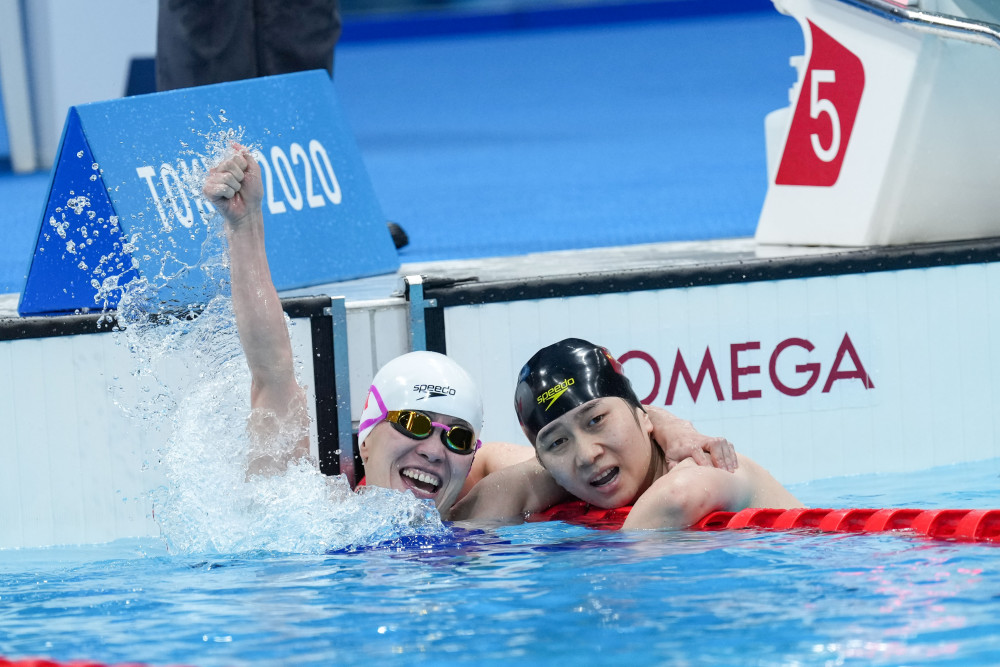 (东京残奥会)游泳—中国选手包揽女子150米个人混合泳sm4级金银牌