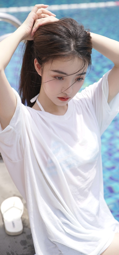 美女全面屏壁纸|感谢你的出现,让我期待永远