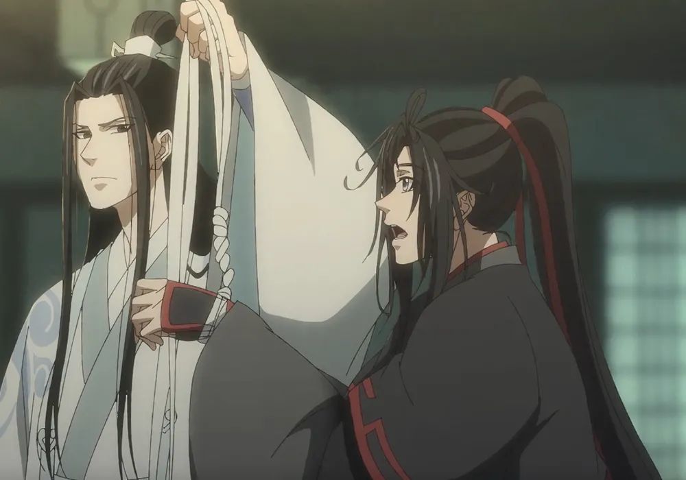 《魔道祖师》抹额绑手好甜,蓝大心情很复杂,金麟台还有电梯?