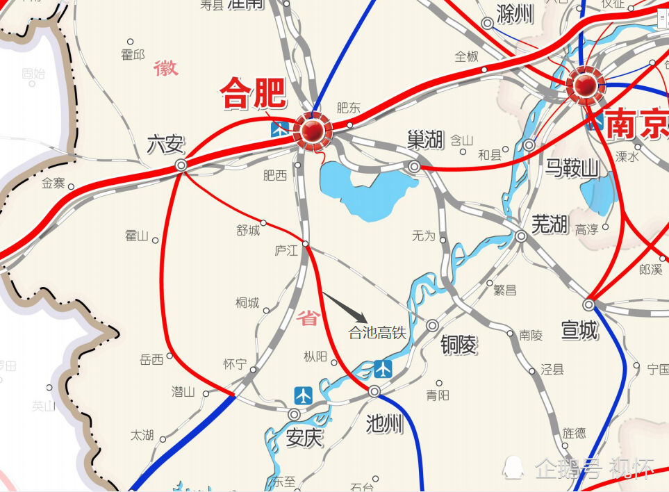 并且合安高铁庐江西站及池黄高铁九华山站已预留线路接入条件.