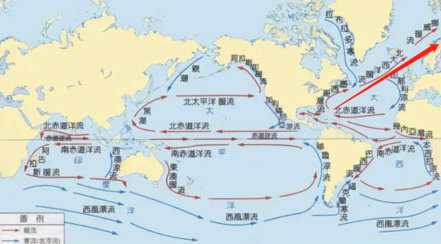 暖流,强盛之时净流量超过了全球所有河流总和的40倍,它从墨西哥湾出发