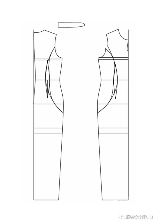 服装设计|新中式改良旗袍-设计效果图/结构纸样/3d虚拟