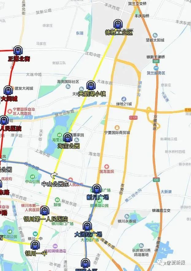 银川地铁规划方案