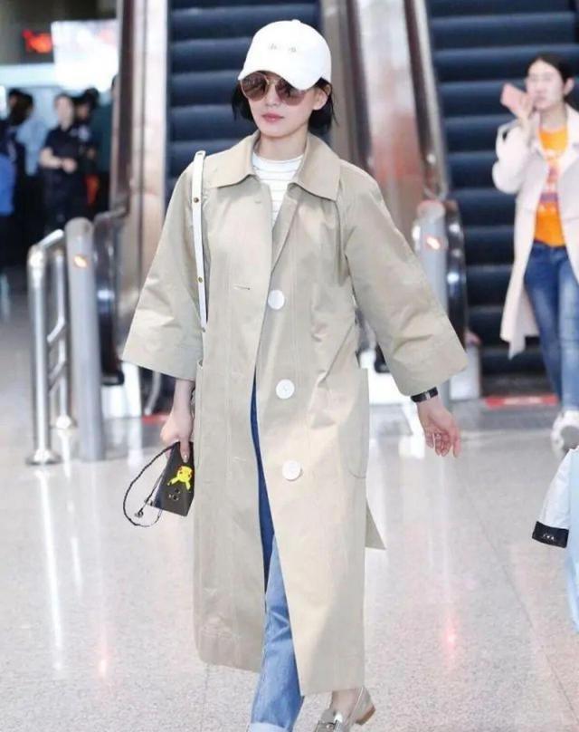 穿风衣身高_明星风衣穿搭图片(3)