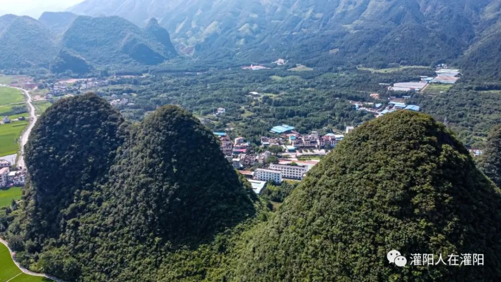 聊聊灌阳县最小的乡观音阁看看无人机镜头下的美景