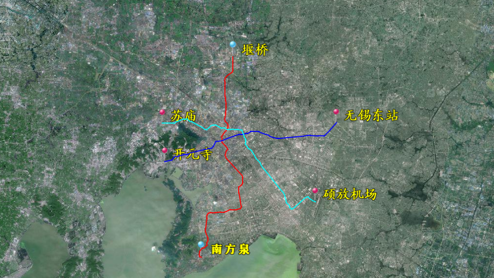 无锡地铁线网图及所有线路站点集锦