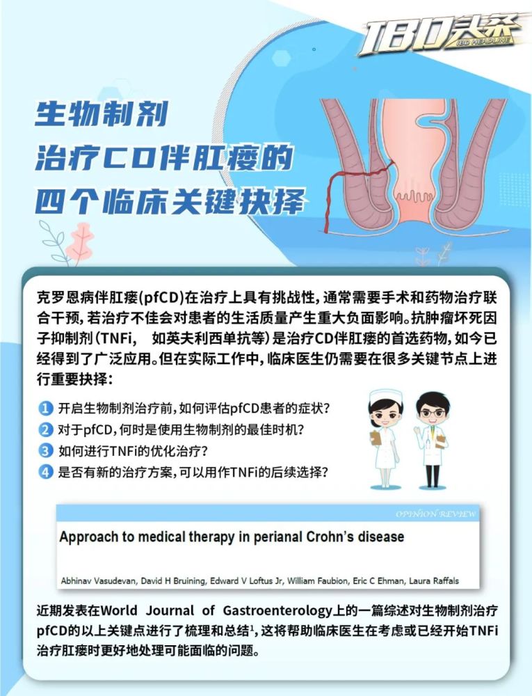 杨红教授生物制剂治疗克罗恩病伴肛瘘的四个临床关键抉择