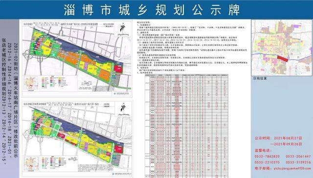 淄博市自然资源和规划局官网发布张店老城区控制性详细规划zd12-13,zd