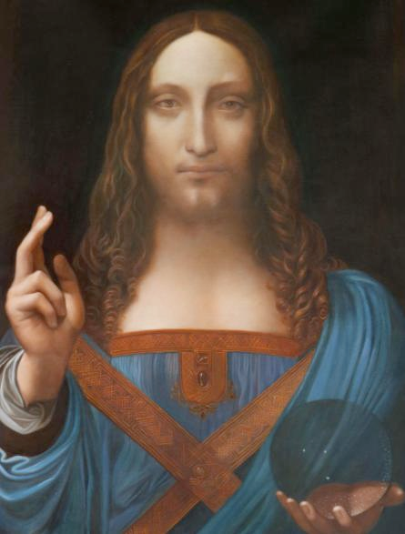 4亿英镑的价格买下了达芬奇的名画《救世主》,使得这幅16世纪的油画