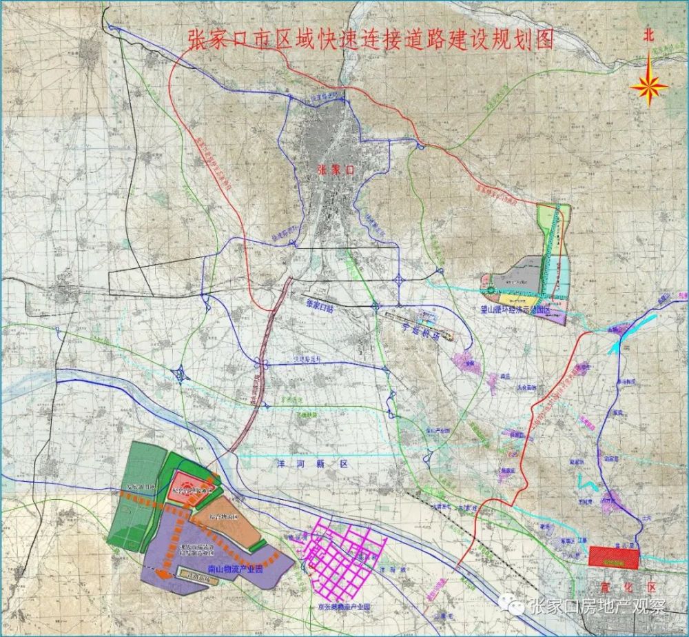 张家口要建二环了,看看这路线哪年能建成?