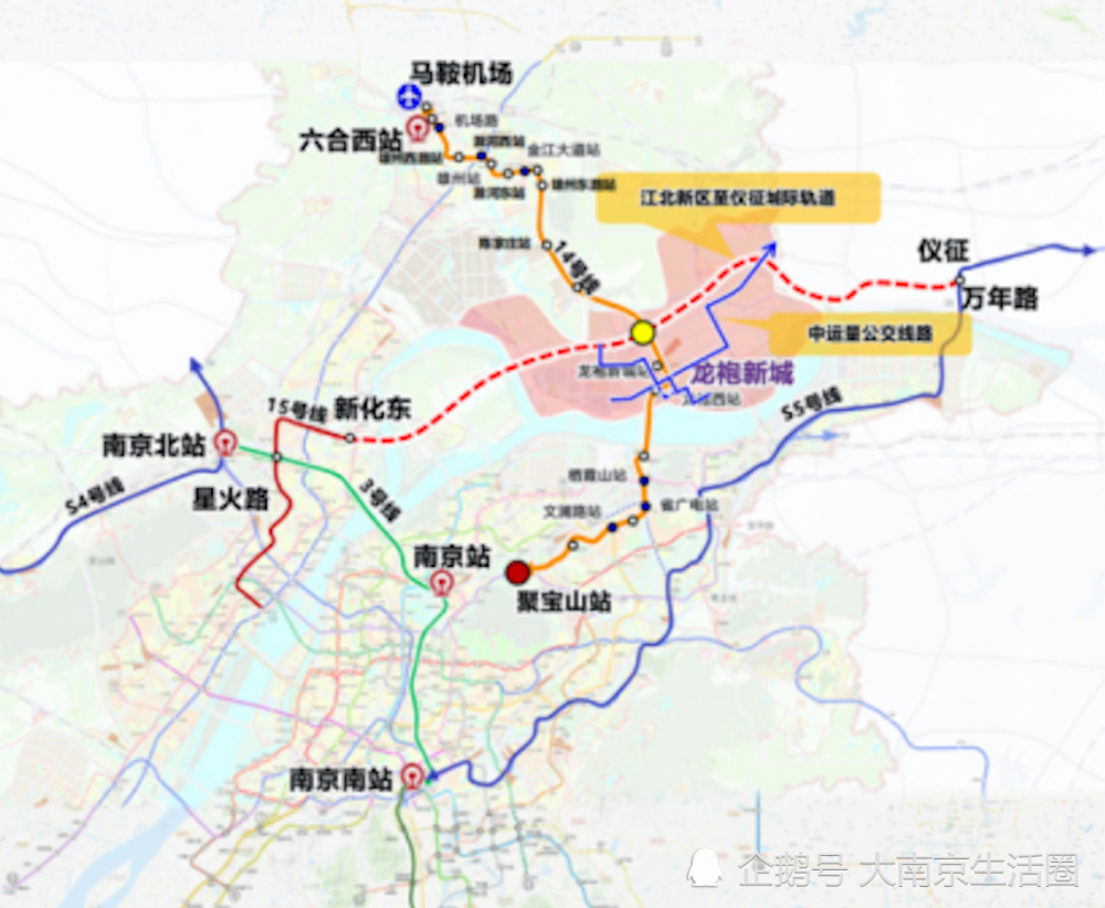 南京地铁15号线或东延至仪征