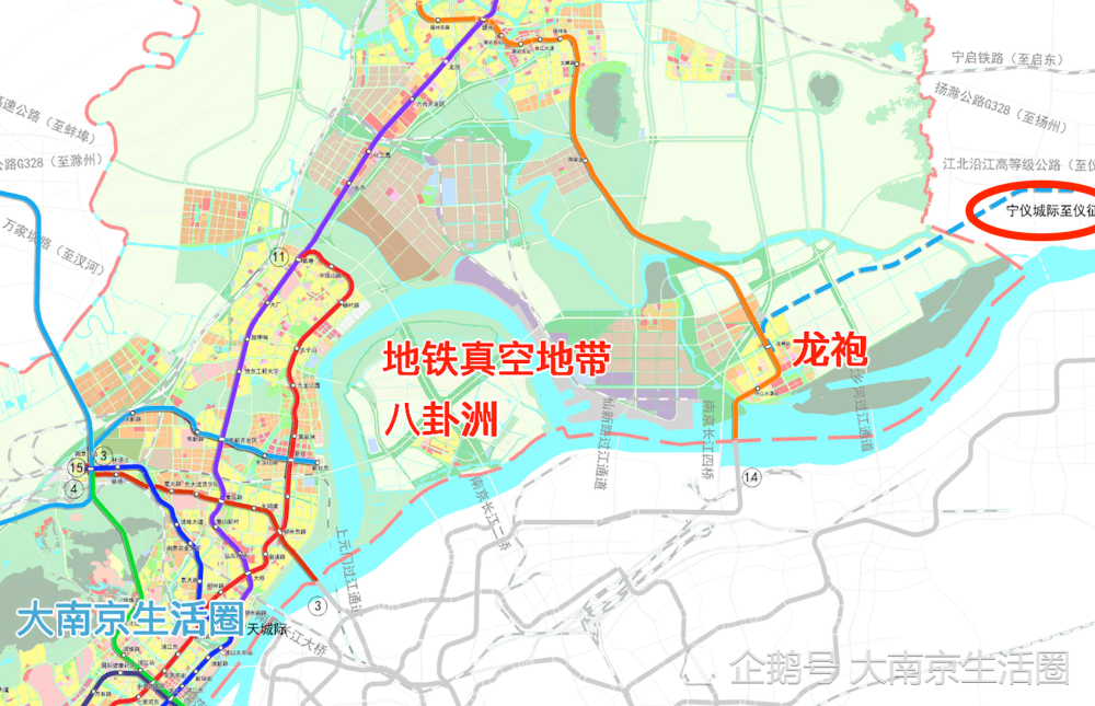 南京地铁15号线或东延至仪征?