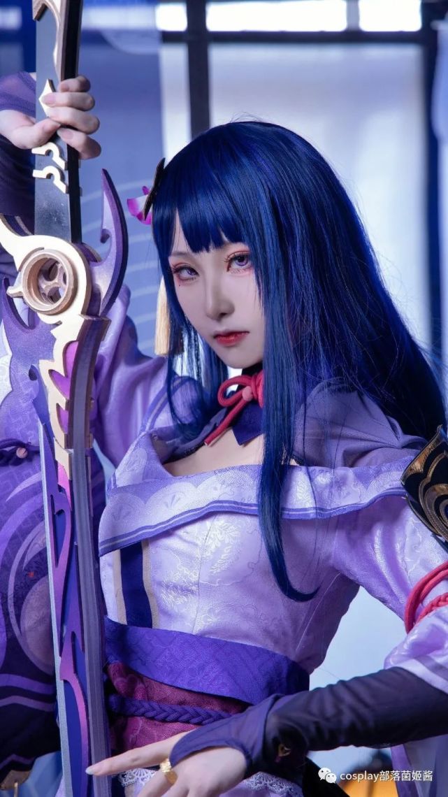 cos:原神雷电将军正片cos正片@锅锅