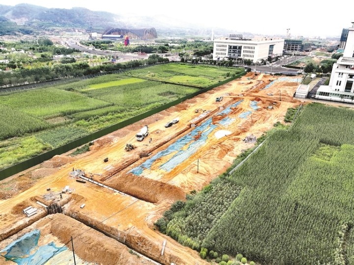 吕梁市新区行政中心周边道路建设