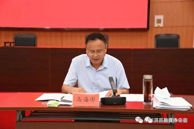 会上,马海澎对规划编制,项目实施,生产秩序恢复,困难群众帮扶等工作
